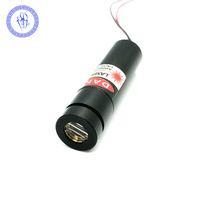 Module Laser à ligne de mise au point réglable, tête en cuivre rouge 5mw 650nm