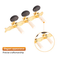 CL-02MW clés scellées chromées tête de machine en métal chevilles de réglage de guitare pour guitare classique Instruments de musique et accessoires