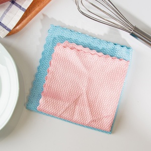 Gloway <span class=keywords><strong>chiffon</strong></span> de cuisine réutilisable absorbant non pelucheux <span class=keywords><strong>chiffon</strong></span> de nettoyage en microfibre écailles de poisson pour miroir à vaisselle et fenêtres - Product Image 3