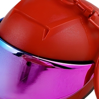 Porte-clés coloré en forme de casque de moto 3D, breloque de sac en plastique, mini porte-clés en ABS pour cadeau et promotion