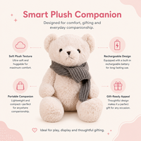 Ours en peluche interactif AI Kumma F-201, jouet parlant alimenté par GPT, compagnon IA pour enfants, animal en peluche noir et marron 35 cm, expédition immédiate