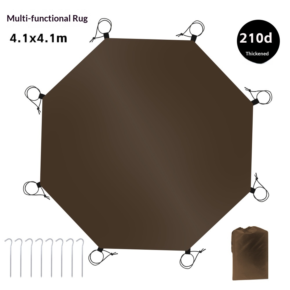 [Oxford Épaissi] Marron + Accessoire de Clou de Fixation au Sol 1,37 kg