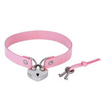 Vente en gros de colliers à clous tendance sexy punk gothique en forme de cœur et de clé Collier ras du cou en cuir velours de couleur unie