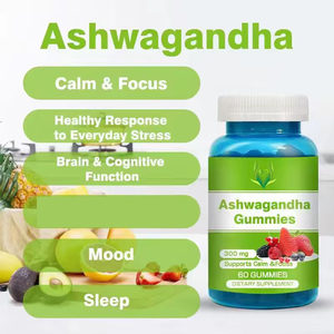 Gomitas de Ashwagandha OEM ODM con Vitamina D2 Mejorada para la Adaptación Diaria al Estrés y la Concentración Mental para Adultos (No apto para Mujeres Embarazadas) - Product Image 6