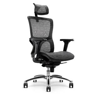 Office High Back Mesh Chair Swivel Office Manager Chair for Office Room with Castors
