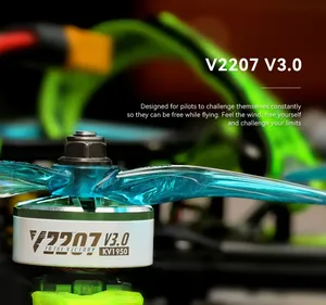 Motor sin escobillas T-MOTOR V2207 V3.0 de Factory Outlet, recién llegado, para drones de clase RC. - Product Image 5