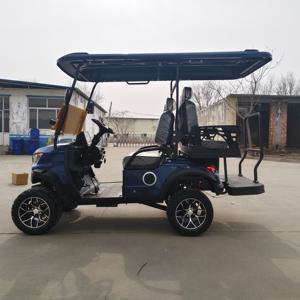 Carrito de Golf de 4 Plazas con Cámara de Visión Trasera, Asientos de Lujo y Neumáticos para Uso en Campos y Clubes - Product Image 6