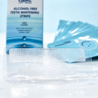 Marque privée personnalisée propre logo produits de blanchiment des dents dentaires bande de blanchiment brillant des dents bandes de blanchiment des dents
