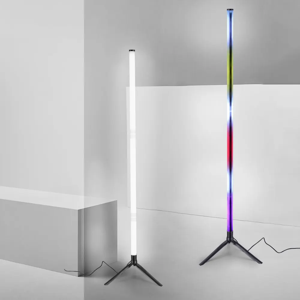 Smart Led Floor Lamp Modern Design RGB floor light color changing with music function corner LED floor lamp