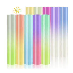 Diylobby Vinyle HTV à changement de couleur UV à changement de couleur Vinyle de transfert de chaleur Lumière du soleil pour T-shirts pour <span class=keywords><strong>Cricut</strong></span> <span class=keywords><strong>ou</strong></span> Silihoutte <span class=keywords><strong>Cameo</strong></span> - Product Image 1