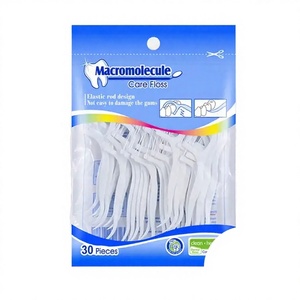 Fil dentaire en fibres de polyéthylène macromoléculaire de haute qualité, 30/50 pièces, portable, pour usage extérieur, en gros, OEM - Product Image 2