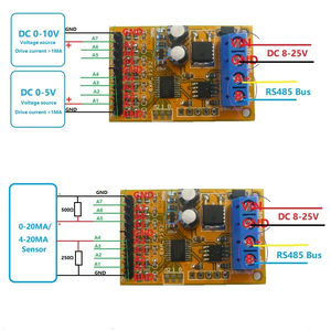 Module d'acquisition de tension analogique 7 canaux 0-5V/0-10V RS485 Modbus RTU R4AVA07 B778 - Product Image 4