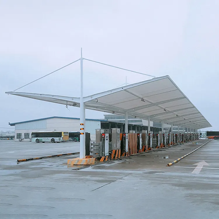 Membrane structure car shed, car parking shed, charging pile shed, electric bicycle shed