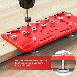 2 1/4 pollici 5 mm ripiano Pin Drill funzione auto-clampaggio armadietto Hardware Jig strumento da giardino utensili a mano con morsetto a cerniera - Product Image 3