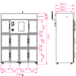 AIT 24-hour Self-service Flower Shop Flower Vending Machine, Fresh Flowers Bouquets Refrigerator Rose Vending Machine 24-hour Se - Product Image 2