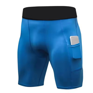 Men's Custom Print Canvas Summer <b>Compression</b> <b>Shorts</b> Workout Fitness Sport Running Gym Casual OEM Solid <b>Compression</b> <b>Short</b> Sporty - Product Image 2