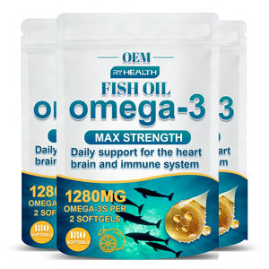 Complément alimentaire à base d'huile de poisson Healthy Care, qualité supérieure, oméga 3 1200 mg EPA + 900 mg DHA, 1000 mg d'oméga 3, gélules molles - Product Image 1