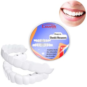 Cubierta de Silicona para Dentaduras Postizas, Carillas de <span class=keywords><strong>Blanqueamiento</strong></span> <span class=keywords><strong>Dental</strong></span> de Plástico para Dientes Superiores e Inferiores - Product Image 6