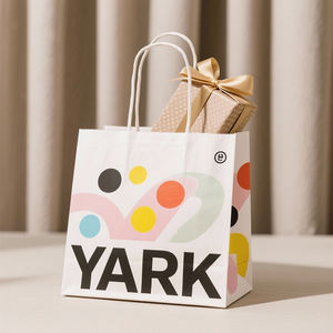 ถุงเสื้อผ้าลดราคา ถุงพับได้สำหรับโปรโมชั่น ถุงของขวัญ ถุงช้อปปิ้งกระดาษคราฟท์สุดหรู - Product Image 3