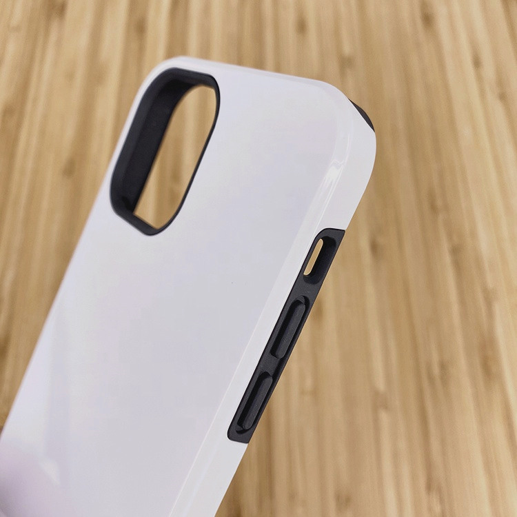 3D сублимационный чехол для телефона 2 в 1, ТПУ, ПК, пустая задняя крышка телефона для iPhone 12 Pro Max 11 XR XS Max 7/8 plus