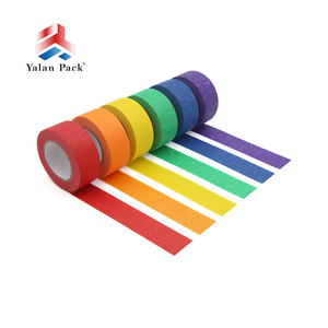 Yalanpack thương mại màu xanh trắng tùy chỉnh một mặt không thấm nước Acrylic dính họa sĩ Crepe giấy <span class=keywords><strong>masking</strong></span> Băng ô tô - Product Image 5