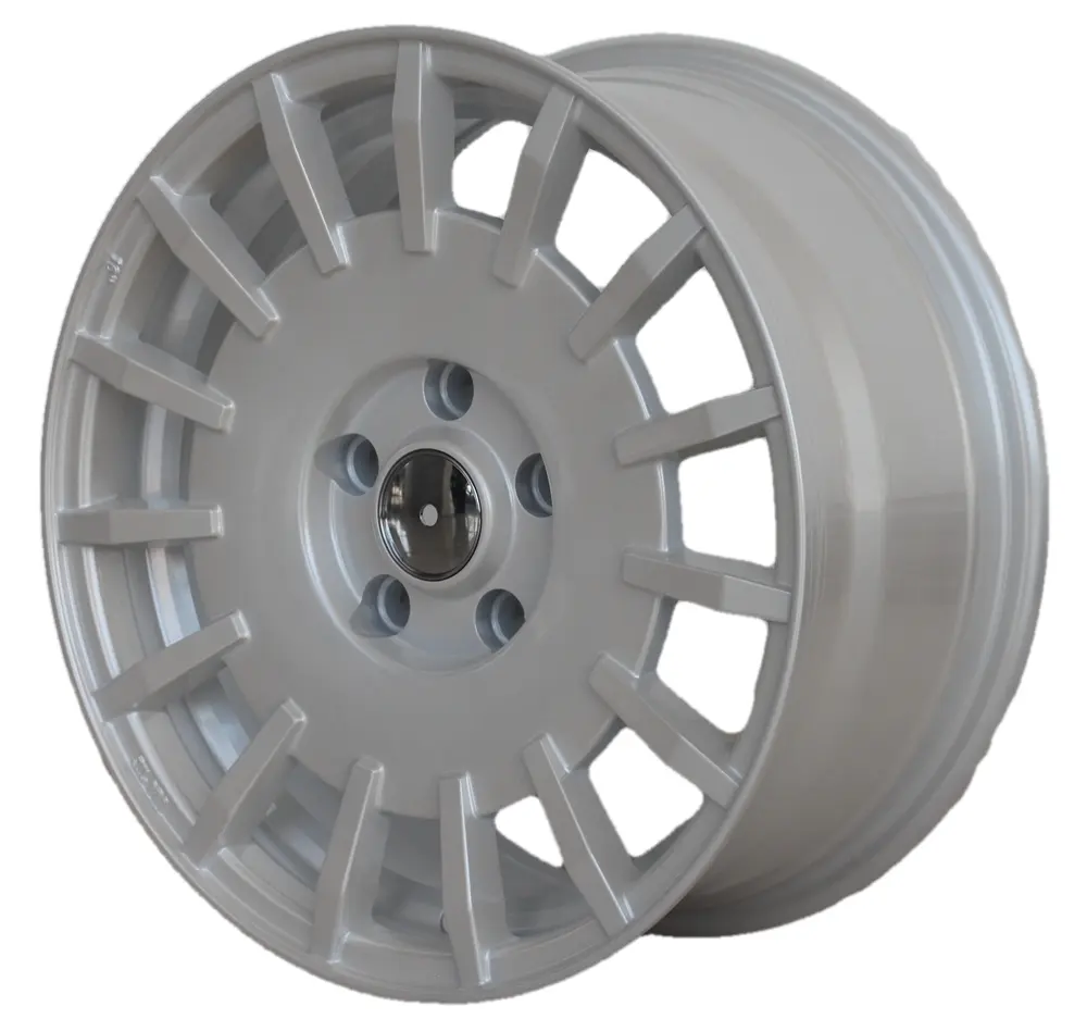 Diskon besar 4 5 lugs velg roda Aloi 15 16 inci rally rac racing Putih Merah detail gun metal gray