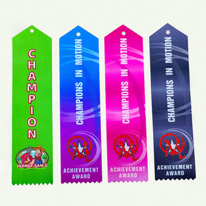 Rubans de récompense en polyester écologiques avec logo personnalisé, en satin, pour la remise des diplômes, les événements sportifs, les <span class=keywords><strong>concours</strong></span> scolaires, les vainqueurs du premier prix - Product Image 5