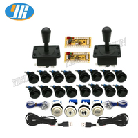 2-Player Arcade amerikan Joystick kiti PC ahududu Pi için renkli düğmeler ile Retro pasta Video oyunu MAME için Jamma ev makinesi