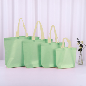 Sac fourre-tout non-tissé avec logo personnalisé Toile laminée PP à la mode pour les achats Vêtements Emballage Cadeaux de supermarché - Product Image 2