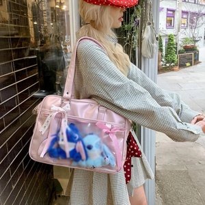 Sac Ita en PU imperméable en promotion, surface facile à nettoyer, fenêtres en PVC, pour usage quotidien des étudiants, sac Ita personnalisé - Product Image 3