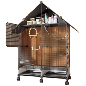 Muhabbet Kuşları, İspinozlar için Sağlam Papağan Kafesi, Yatay Tel İnci Kuş Yuvası, Kukabaklar için Özel Kuş Saklama Kutusu, Villa Kuş Evi - Product Image 1