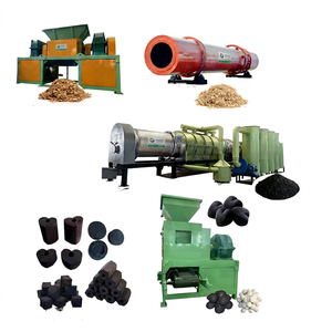 Hot Selling AC Motor Grain Husk Straw Charcoal Briquette Machine Olive Pomace Pit Palm Kernel <b>Shell</b> High Capacity Charcoal - Product Image 1