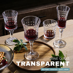 Verres à vin rouge géants en cristal embossé pour décoration de table de mariage, verres à vin vintage en cristal, gobelet vintage - Product Image 4
