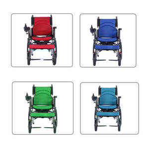 Умное складное электрическое кресло-коляска с долгим сроком службы батареи, стальной рамой, грузоподъемностью 200 кг для пожилых людей — четырехколесное мобильное средство передвижения - Product Image 1