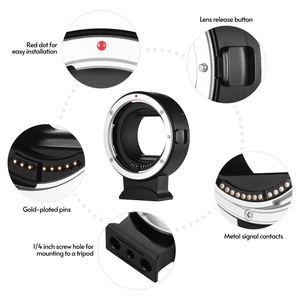 Adaptateur d'objectif d'appareil photo à mise au point automatique EF-EOSR, support d'adaptateur de monture d'objectif à mise au point automatique EXIF pour objectif <span class=keywords><strong>Canon</strong></span> EF EF-S vers monture EOS R RF - Product Image 6