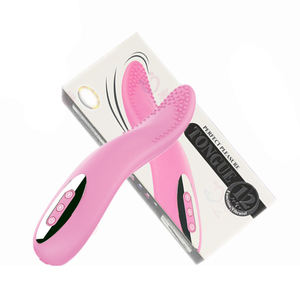 Caja personalizada <span class=keywords><strong>gratis</strong></span>-proveedor Chino fuerte vibración orgasmo silicona rotación giratoria lengua de silicona juguete sexual vibrador - Product Image 6