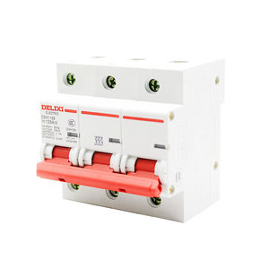 Disjoncteur d'air de type D haute puissance Delixi 3P DZ47-125 Interrupteur principal triphasé 380V pour interrupteur principal Disjoncteurs d'air - Product Image 1