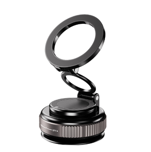 Support de téléphone magnétique à ventouse pliable de haute qualité Support de téléphone magnétique flexible sous vide réglable à 360 ° pour mur de voiture/salle de sport/miroir - Product Image 1