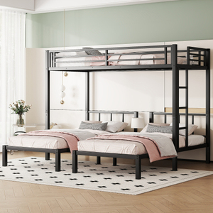<span class=keywords><strong>Lits</strong></span> <span class=keywords><strong>superposés</strong></span> modernes en acier, vente chaude d'usine, pour 3 enfants et adultes, gain de place, robustes, pour usage scolaire et auberge de jeunesse - Product Image 1