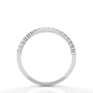Anillo de Compromiso y Boda de Plata de Ley 925 de Dos Tonos, Estilo Hip Hop, Certificado IGI, con Halo de Diamantes y Moissanita para Mujer - Product Image 3