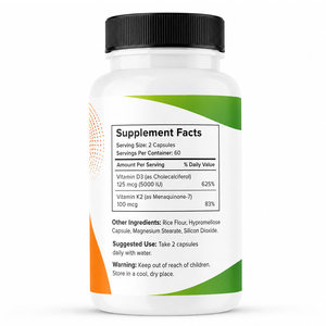 Capsules de Vitamine D3 K2 Certifiées Personnalisées 100 000 UI/g Complément Alimentaire avec Bouteilles Personnalisables pour Adultes et Nouveaux-nés - Product Image 6