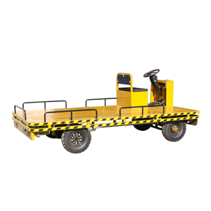 Chariot de transport électrique robuste à quatre roues de 2 tonnes pour la logistique en gros, chariot à main de grande taille et stable pour le déplacement de marchandises - Product Image 2