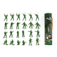 Jouets de jeu militaire pour table de sable, figurines soldats en tube plastique, non toxiques