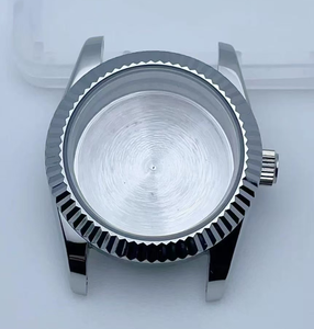 Cassa per Orologio 36/39mm in Acciaio Inossidabile con Ghiera <span class=keywords><strong>a</strong></span> Dente di Cane e Vetro Zaffiro Sintetico per Orologi Meccanici - Product Image 1