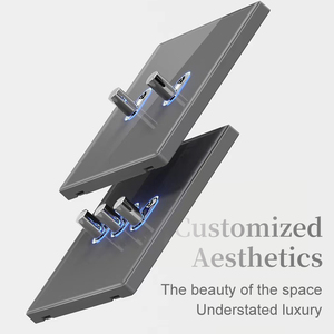 Tùy chỉnh kính bán buôn Anh 13A tiêu chuẩn người anh tường chuyển đổi, 16A phổ ổ cắm, <span class=keywords><strong>USB</strong></span> ổ cắm & chuyển đổi ánh sáng <span class=keywords><strong>1</strong></span> băng đảng <span class=keywords><strong>2</strong></span> cách - Product Image 3