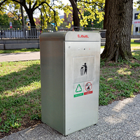 Poubelle à compression intelligente de haute qualité, compacteur de déchets intelligent, presse à balles pour aéroports/parcs/supermarchés