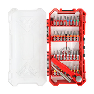 34 Piece Ratchet Wrench Set With Screwdriver Bits Phillips Head Plastic Box Diy Tool Kit - Product Image 1