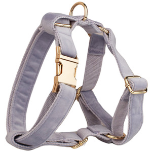 Pettorina per <span class=keywords><strong>Cani</strong></span> in Velluto Personalizzabile XS-XL, Logo Personalizzabile, Vari Colori e Taglie, Regolabile, Stile H, Accessorio Resistente - Product Image 2