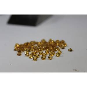 Piedra Preciosa Natural de Citrino de 8 mm y 1.672 Ct, Color Dorado, Corte Brillante Redondo, Rellena de Fracturas, para Joyería - Product Image 2