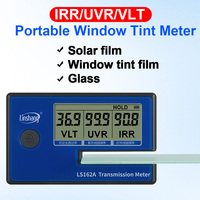 Medidor de transmisión avanzado Linshang LS162 LS162A Medidor de tinte de vidrio de color Lector Medidor de tinte de película para ventana de automóvil